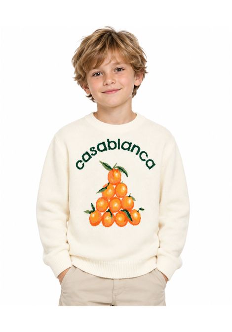 Pull con logo ricamato CASABLANCA KIDS | K-PF26-KW-151401